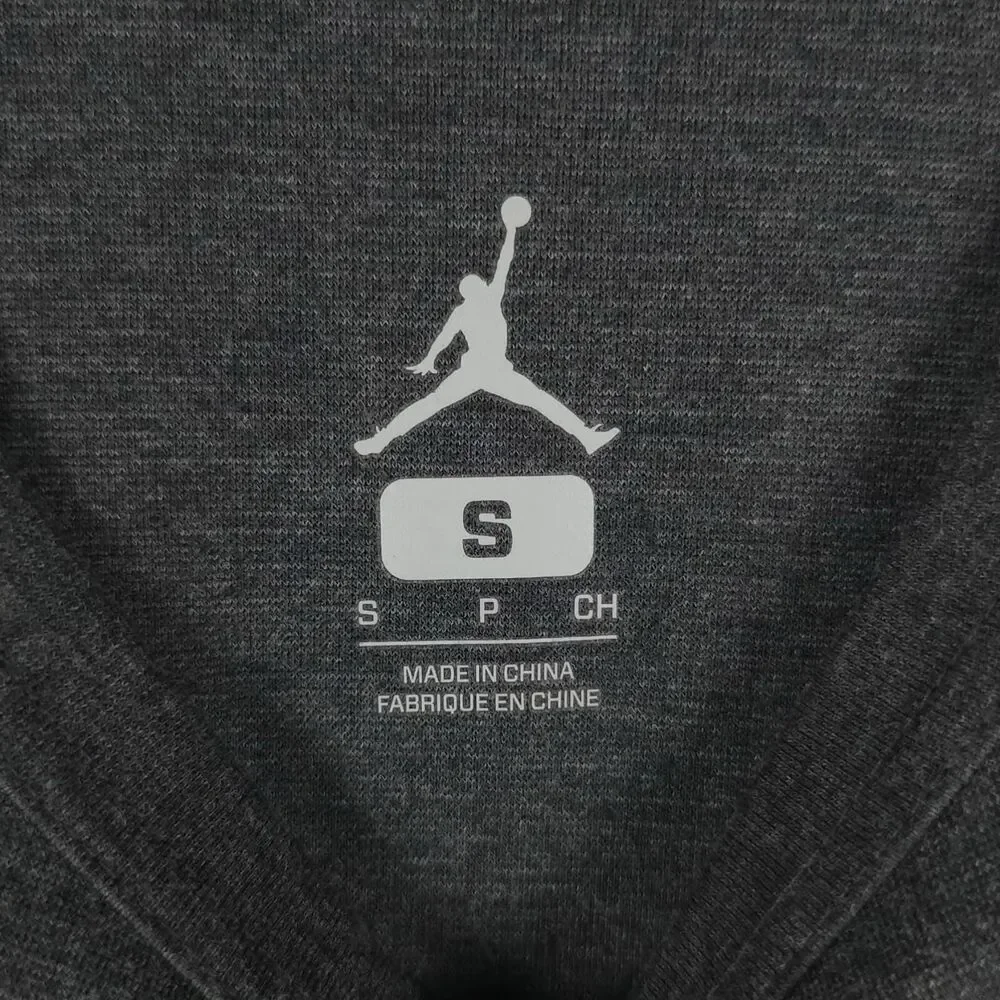 JORDAN Crew Neck Seamless Short‎ Sleeve Soft T-Shirt SMALL Stretch Dark Gray